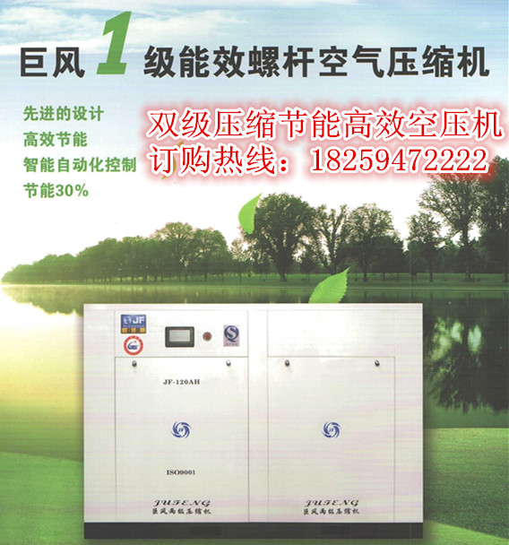 巨風牌雙（兩）級壓縮節(jié)能高效螺桿式空壓機
